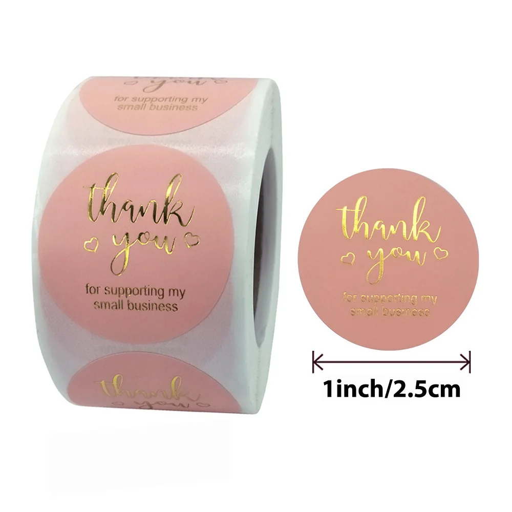 Rose Gold Foil Thank You Thankyou Stickers For Your Purchase Stickers