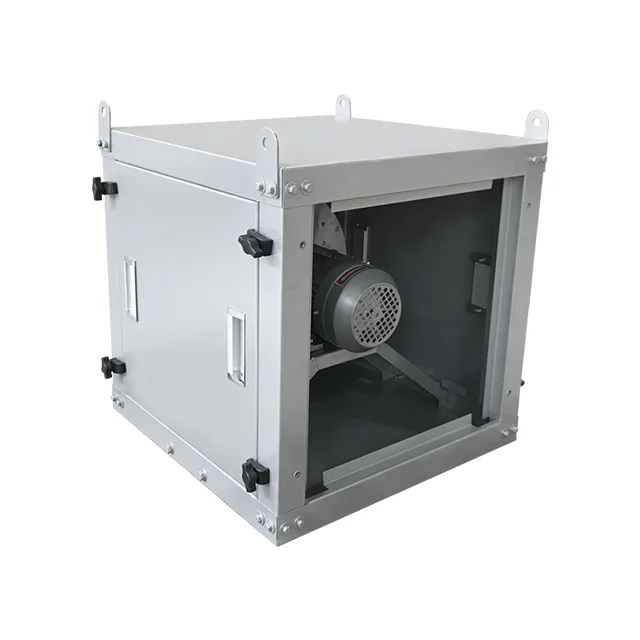 550W 1400RPM  Inline Square Centrifugal Fan  Direct Drive