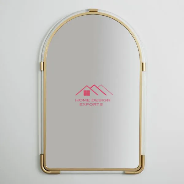 Anthropologie antique gold Ornate mirror arched mantel wall mirror baroque inspired bathroom vanity wall mounted mirror