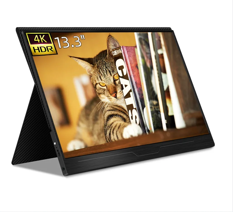 4K Monitor 13.3 inch Portable HDR Gaming Monitor for Mini PC by Intehill