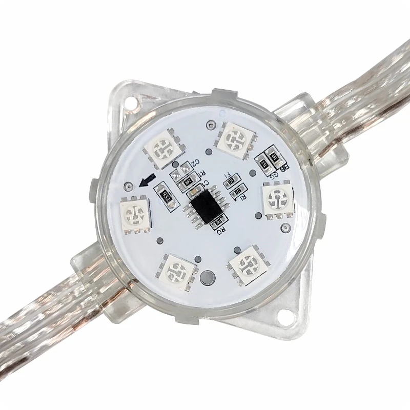 Водонепроницаемый XQD 12 мм RGB WS2811 Светодиодный пиксельный свет полноцветный DMX Модуль DC12V для наружного освещения событий и дисплея