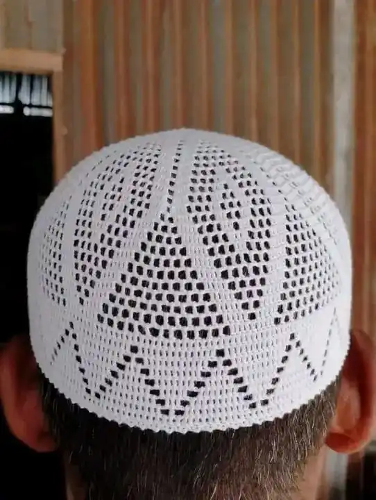 Best Quality Namaz caps Namazi Cap prayer kufi , Hand Knitted Hat Skullcap Koofi Topi Kofi Kuffi Headgear from Bangladesh