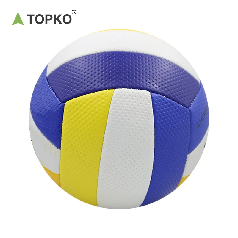 TOPKO Volleyball, PU Leather Soft Indoor Outdoor Volleyballs Sports Training Game Play Ball for Beginner Beach Volleyball Ball