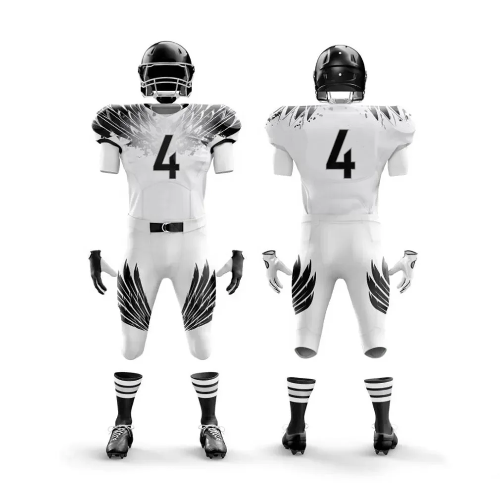 New Quality Sublimation Designs Football Shirts Custom Team Sports Stitched American Football Uniform Jerseys and Pants
