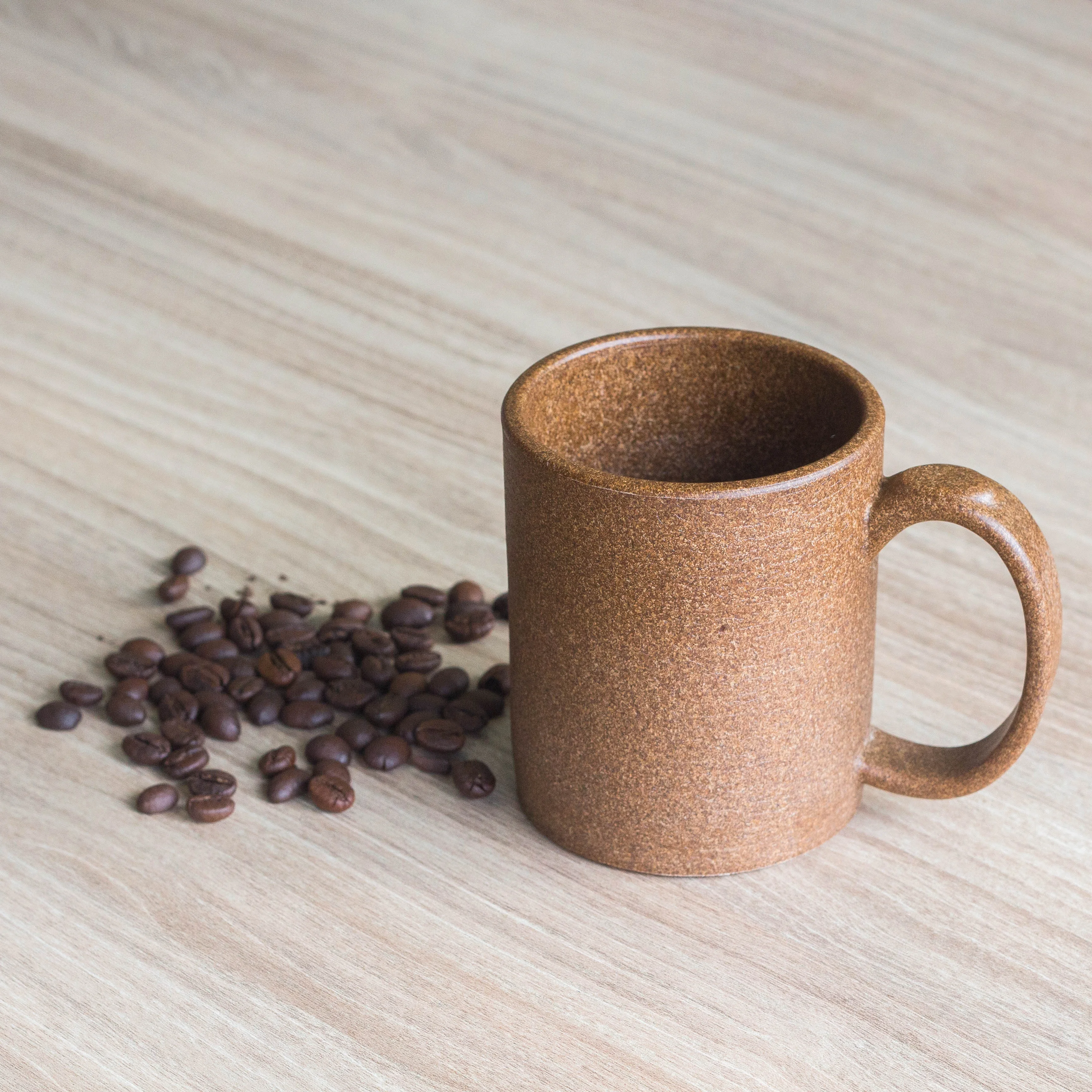 Coffee Biocomposite Grounds 60% And Recycled HDPE Plastic Granules Use For Making Non-food Grade Products