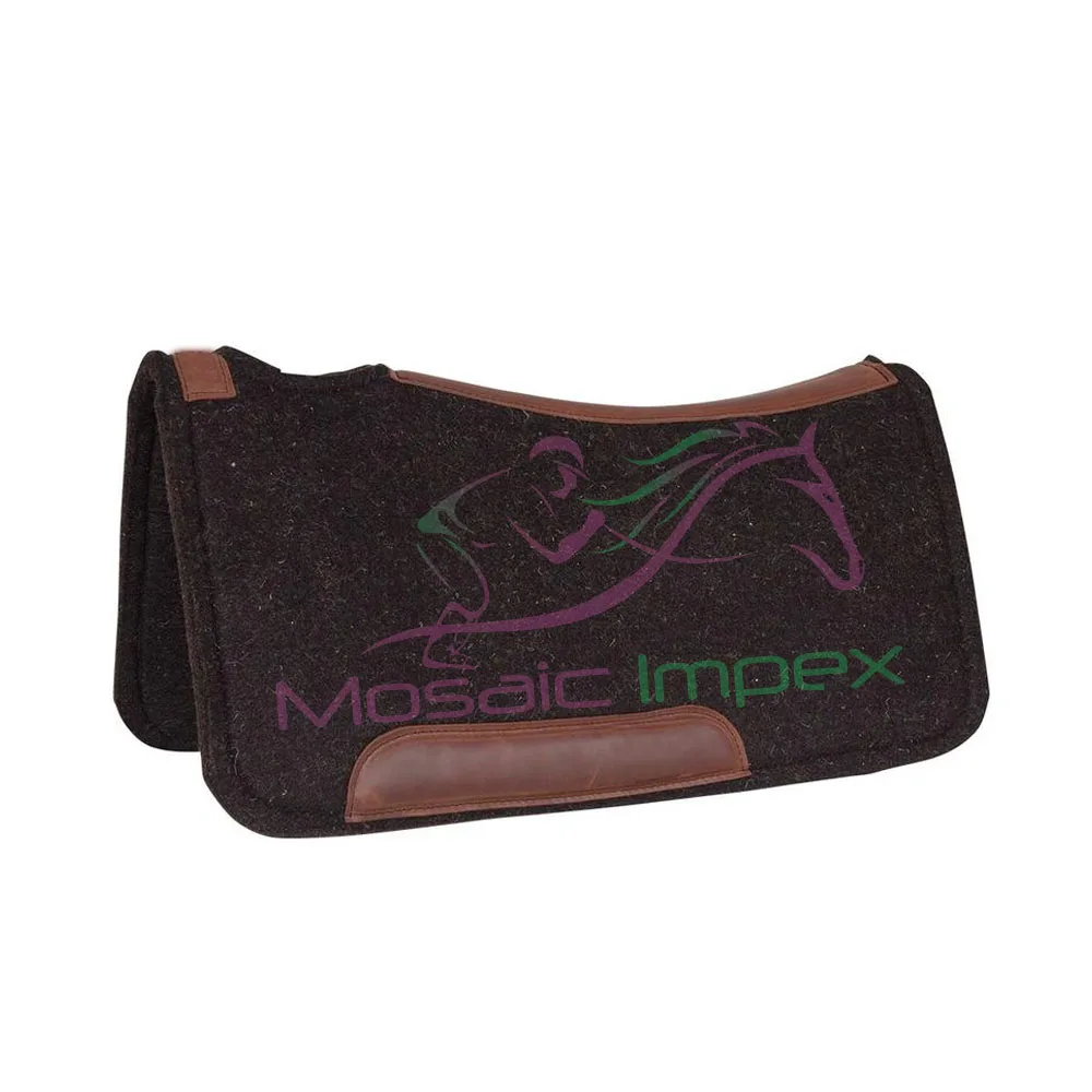 Comfort English Saddle Pad 100% cotton pad features a shock absorbing insulation between layers Manufacturer Custom Quilted West