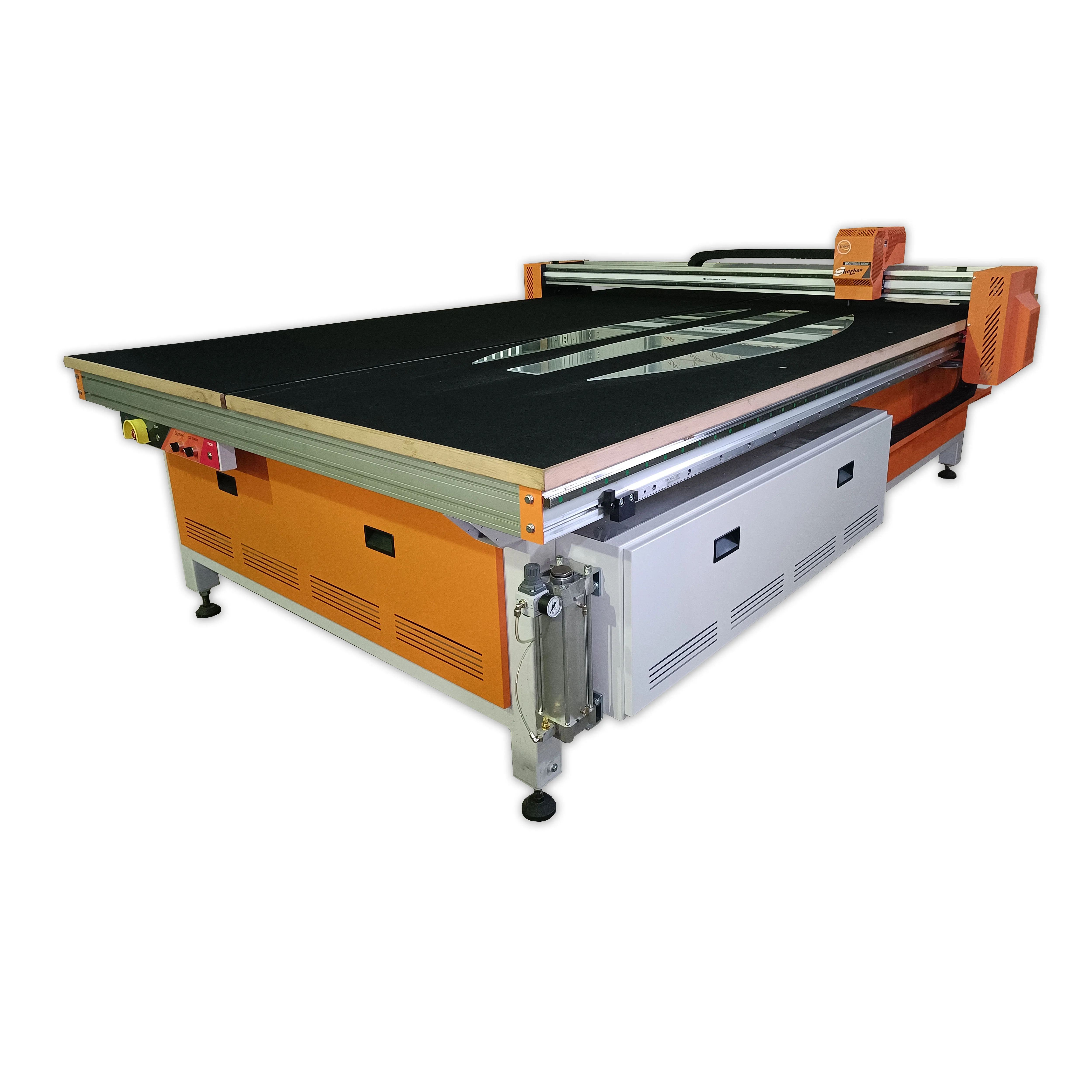 CNC glass cutting machine professional equipment for linear and curved cutting of glass and mirror sheets