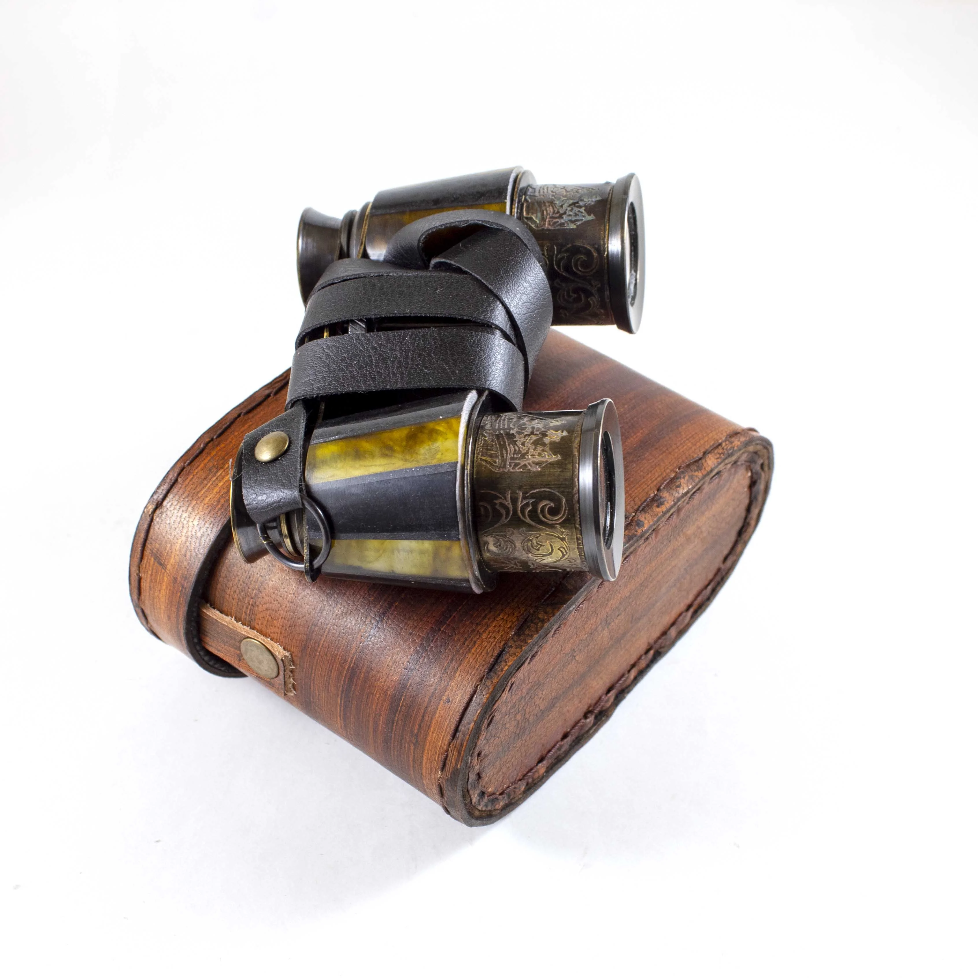 Оптом на заказ регулируемый бинокль и телескоп с модным античным дизайном латунный Подарочный