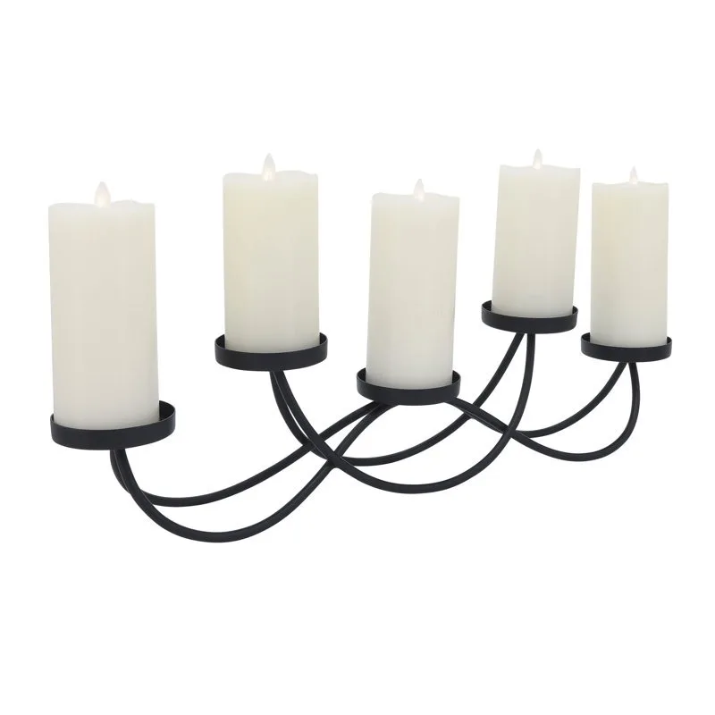 Elegant Glow Patterns Artistry in Candlelight metal decorative candle stick holder stand for wedding decoration plant pot