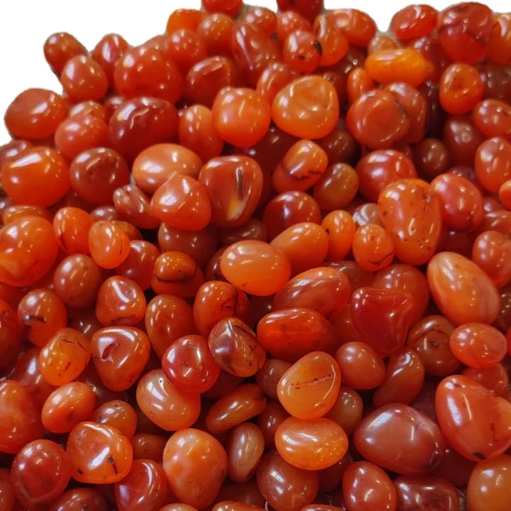 Wholesale natural red carnelian tumble stone crystal carnelian tumble for reiki healing gemstone bulk manufacturer KingGems