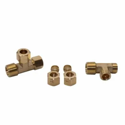 wholesale Hot  Customized Tube  hose Adapter Compression Brass pipe  fitting connector
