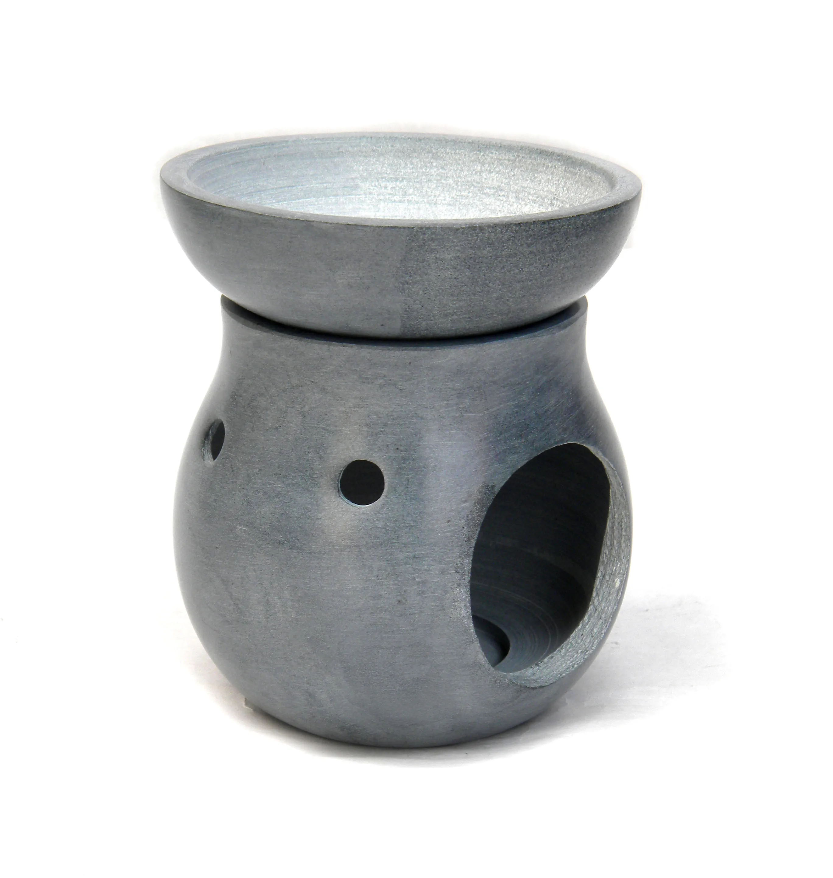 Indian Handcrafted Handmade Oil Burner Lamp Resin Burner Alabaster Aroma Diffuser Candle Warmer Incense Burner and Essence