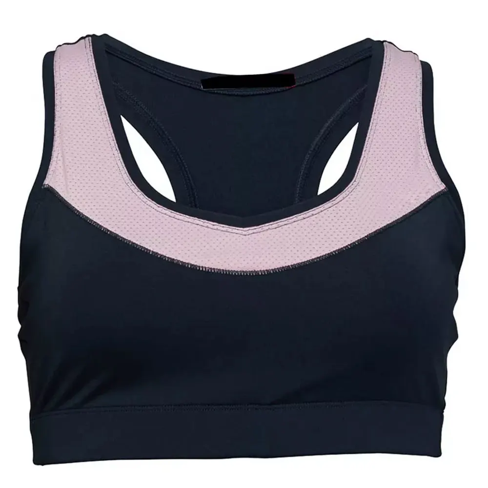 Custom Logo Seamless Bra Open Back Plus Size Fitness High Impact Yoga Wear Women Padded Sports Bra