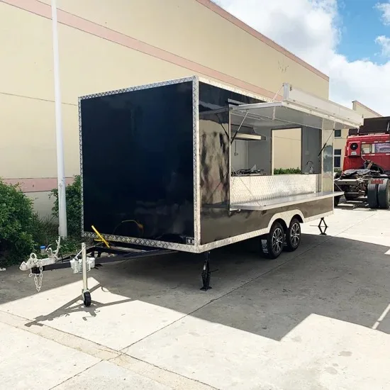 TOP 2023 Mobile food trailer  For Sale In USA New Fast Food Truck Trailer Food fast  shipping