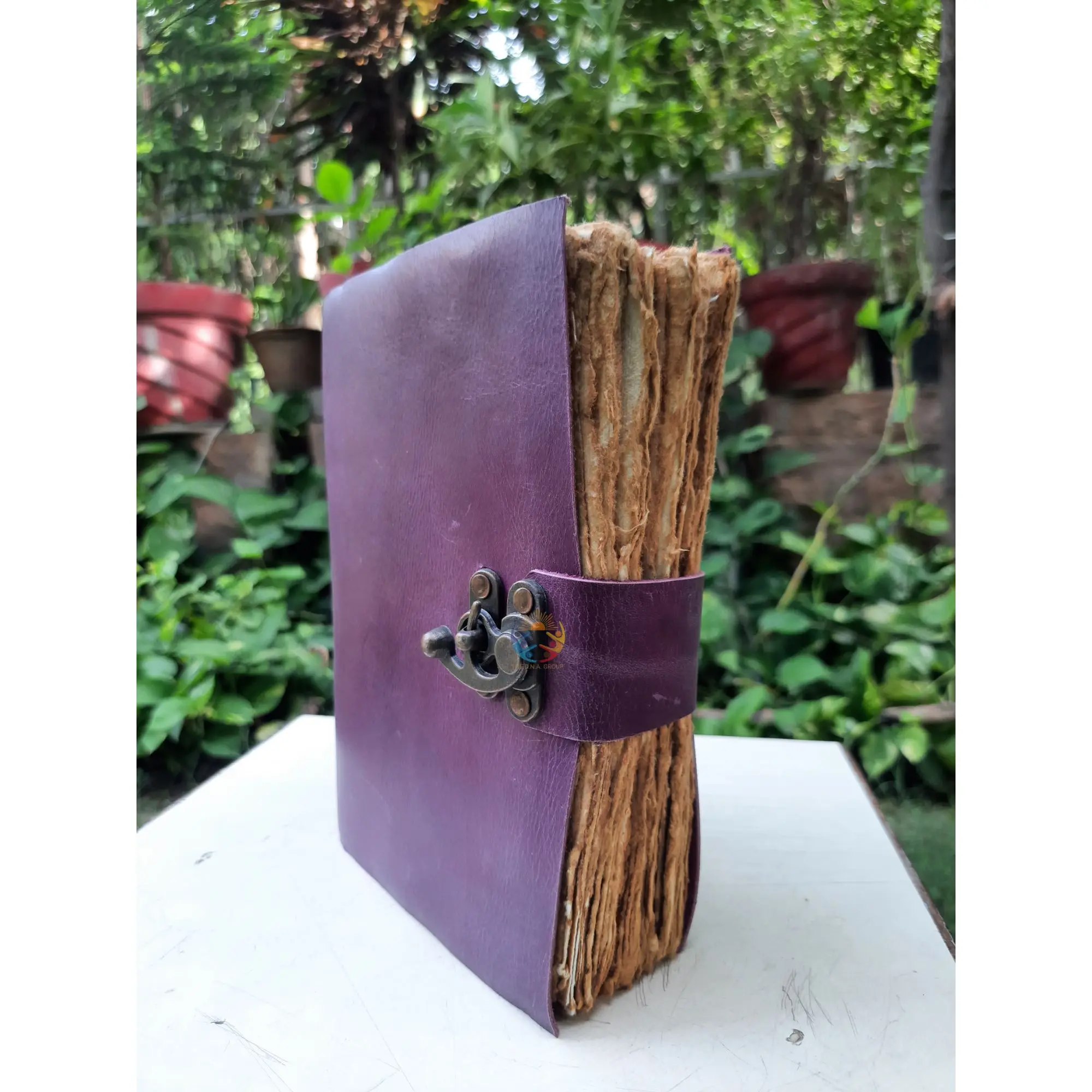 Leather Journal for Men and Women Vintage Leather Unlined Journal with Lock Great Gift for Men and Him Perfect for Writing