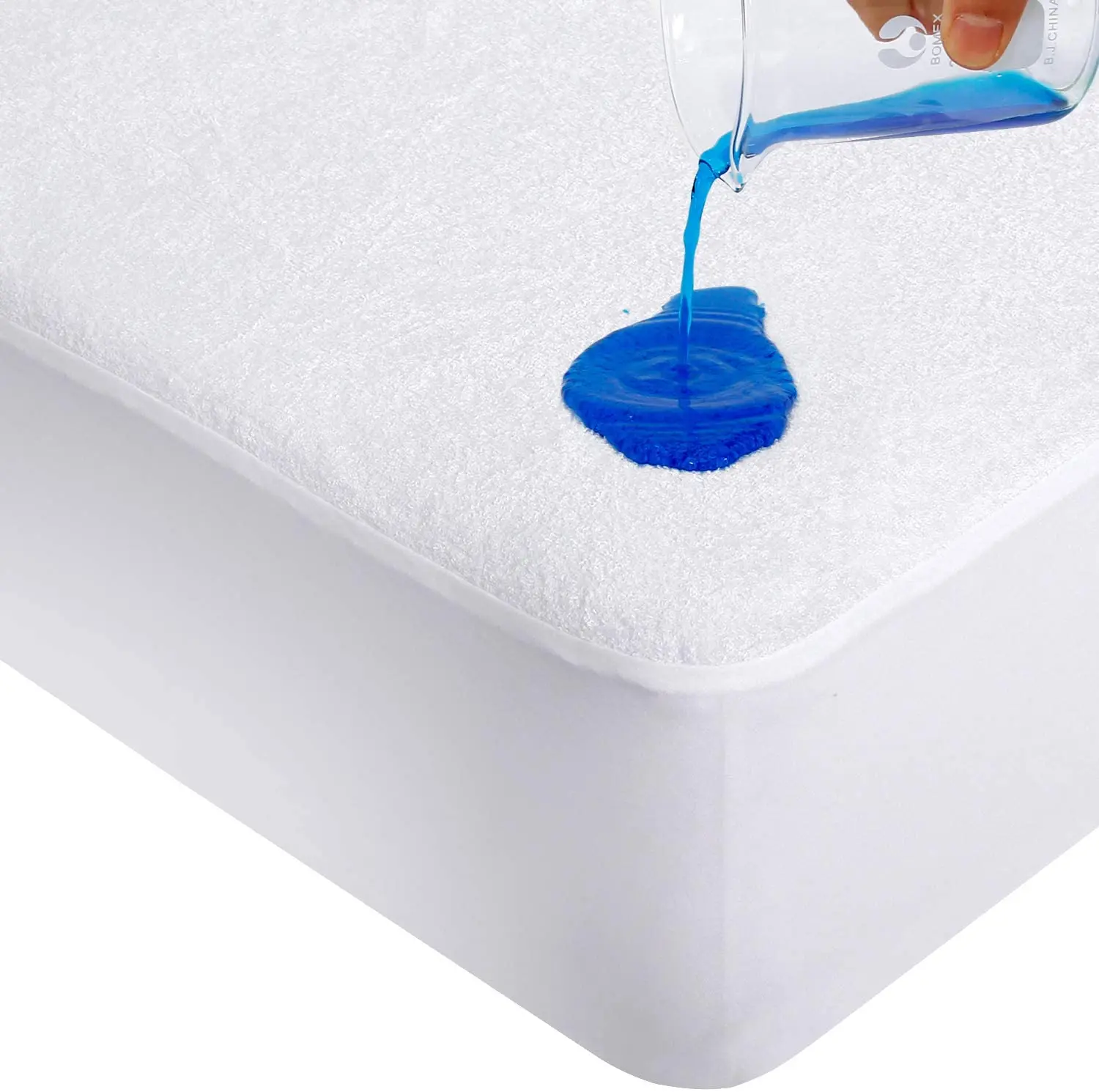 Mattress Protector Cotton Terry Fitted Bed Cover Waterproof Mattress Protector Cover