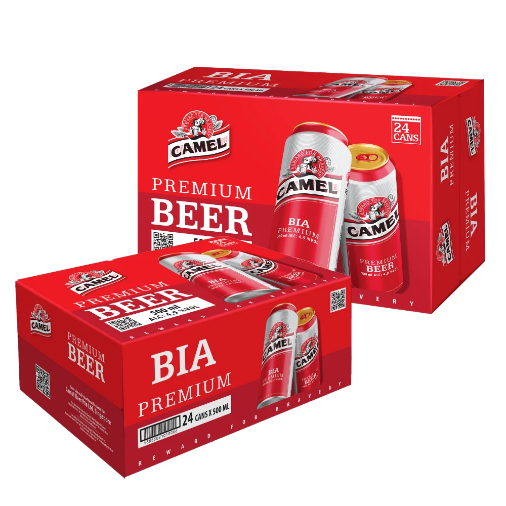 Camel Lager 500ml Sleek Cans Global Distribution OEM ODM Alcoholic Beer Product Category