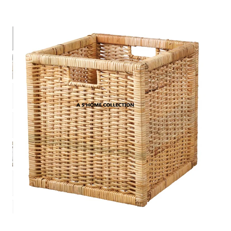 Wicker Fruit Baskets For Living Room Organizing Tabletop Bathroom Kitchen Counter Rope Organizing Round Rattan Storage Basket