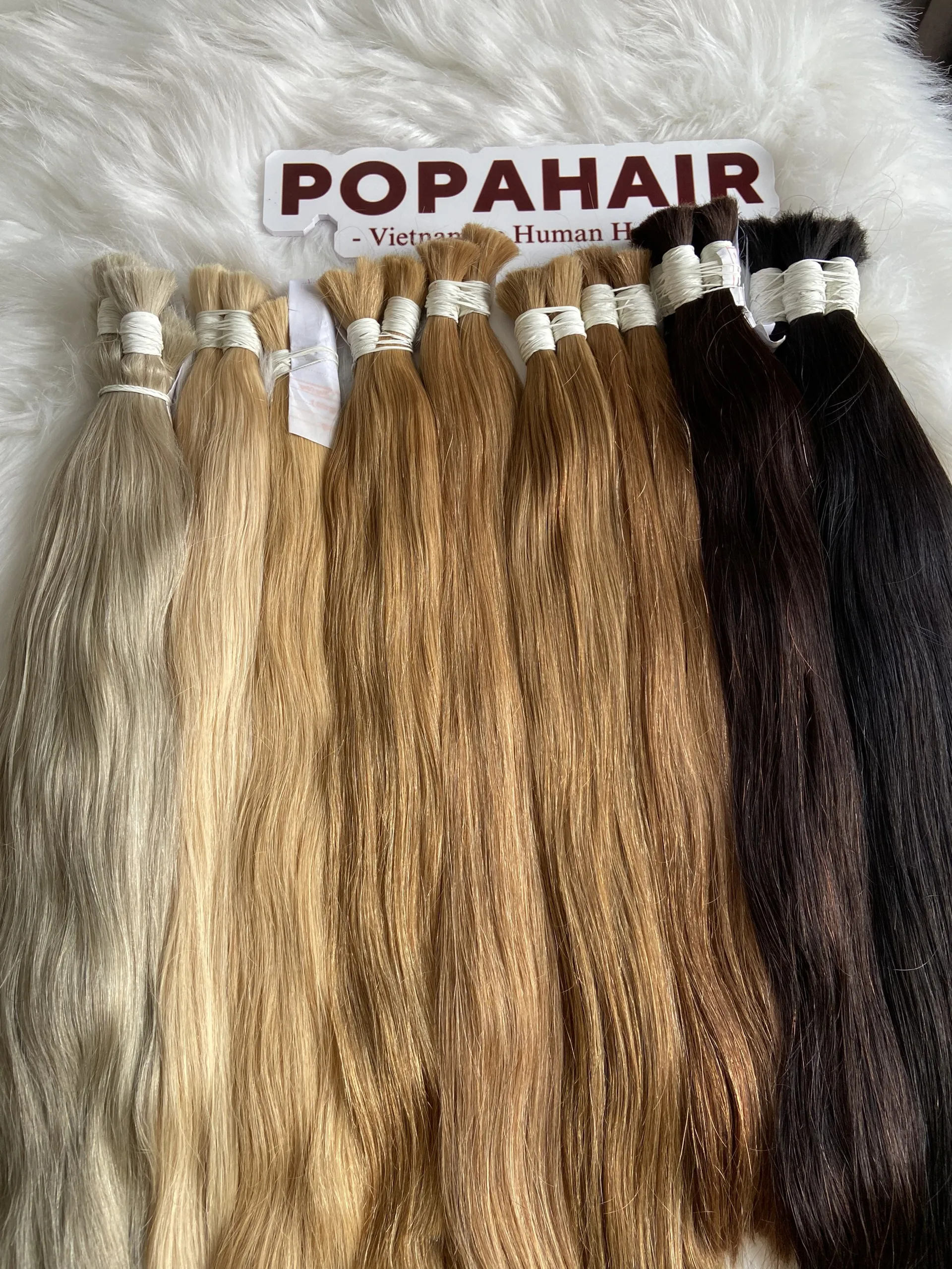 Vietnam Hair Company TOP quality natural human bulk hair with best cheap price from 100% vietnamese natural  hair