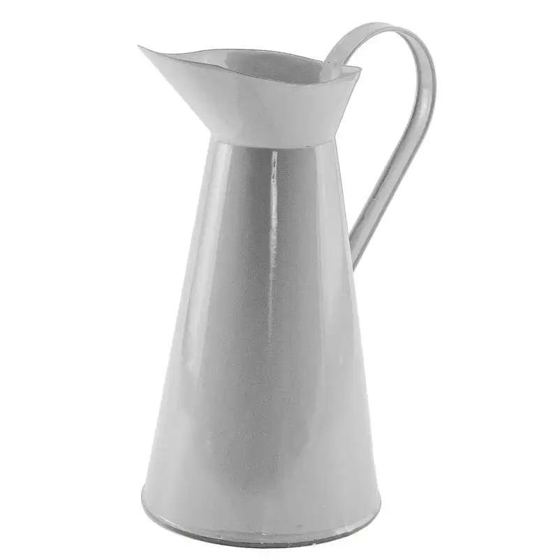 64oz Galvanized Stainless Steel Metal Pitcher Outdoor Ice Bucket