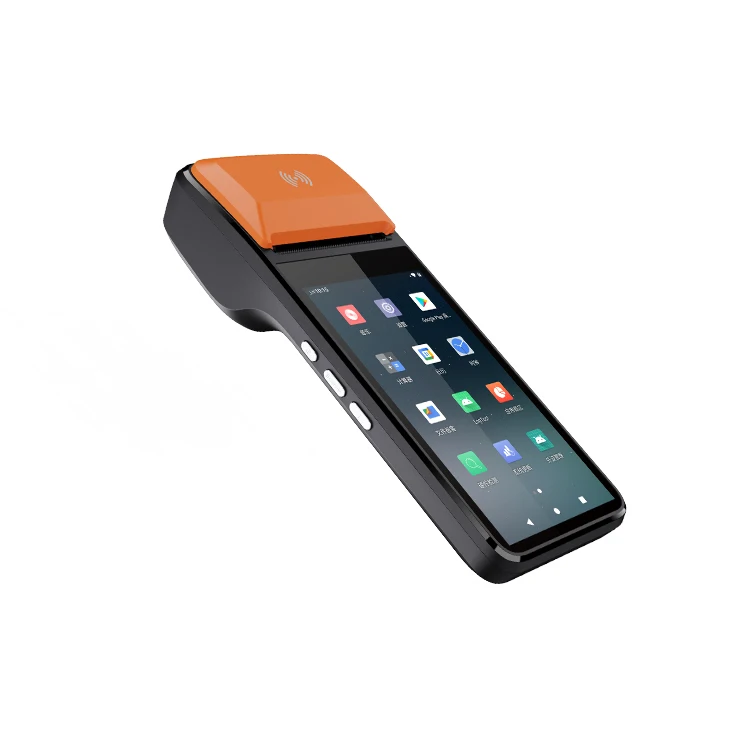 Встроенный 58 мм Термопринтер портативный pos терминал android 8 1 г Сертифицированный NFC POS портативные терминальные системы