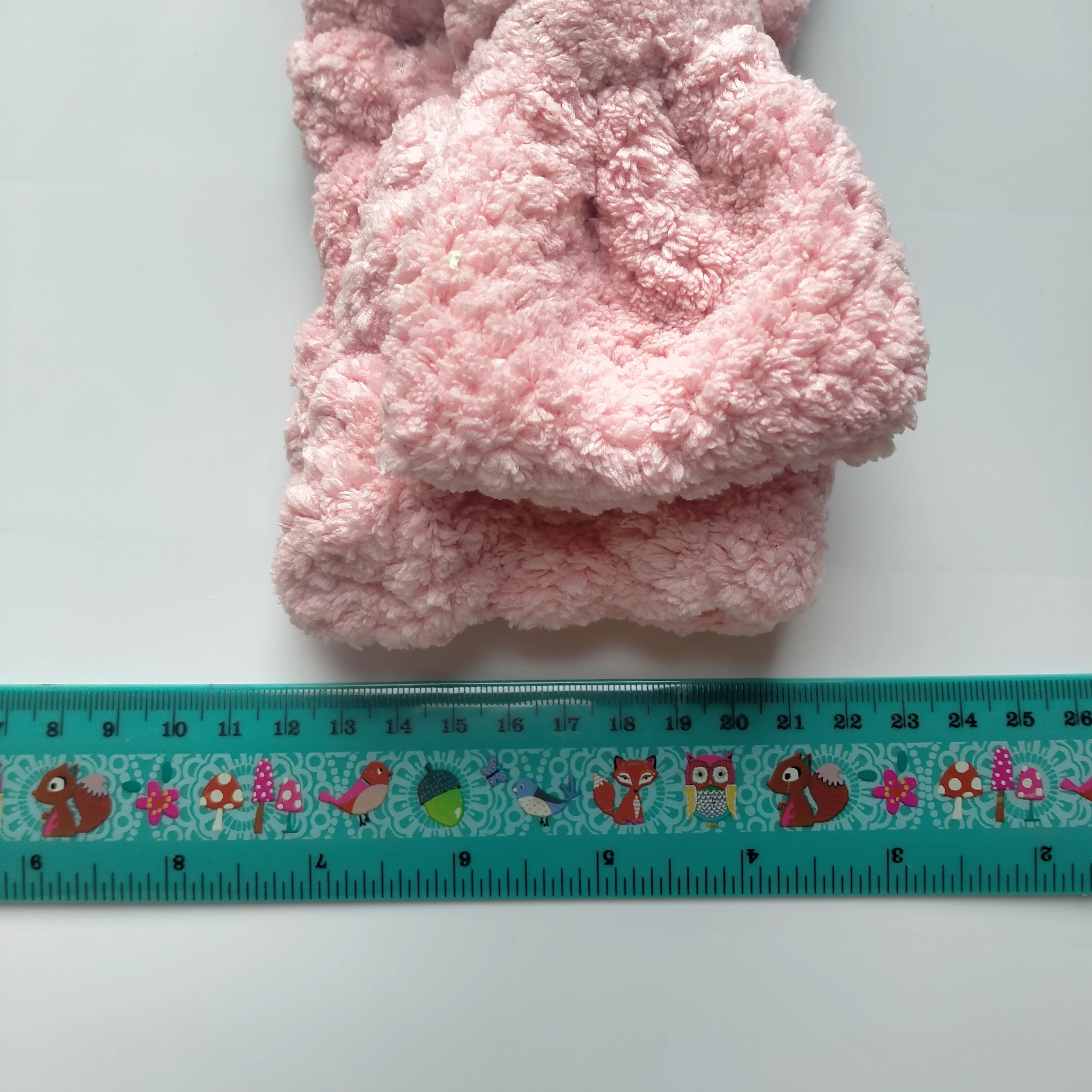 Terry Towel Soft Bow Headwrap Hairband Girls Elastic Bracelet Hair Accessories Cute Style Hair Elastic Band OEM/ODM Coral Fleece