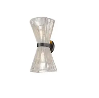 hot sale Antique Design Rattan wall lamp Light Wood Lamp Natural Bamboo Chandelier For Restaurant Loft Bedroom