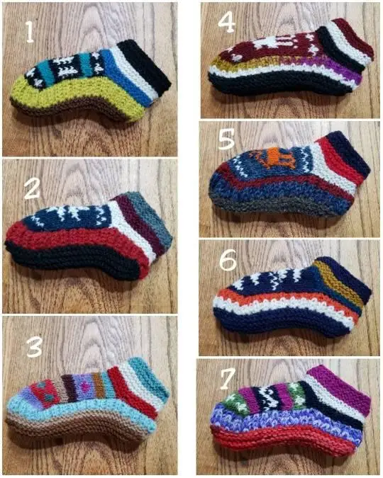 Unisex Knitted Woolen Indoor Walking Shoes