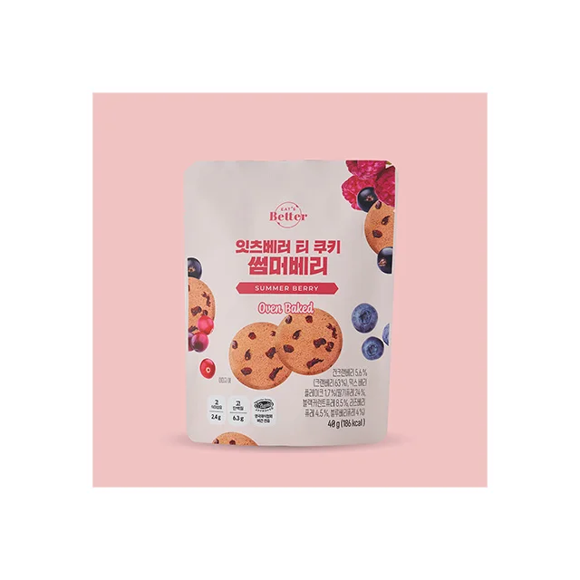 (Плант) Ешьте лучшее печенье Летние ягоды 100% растительной белковой печи с высоким содержанием клетчатки запеченная Котра нулевым