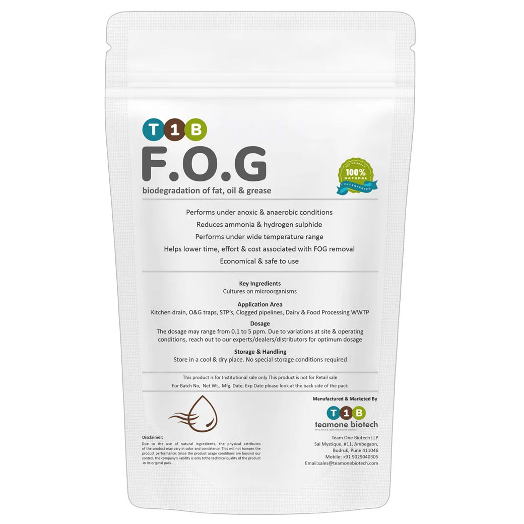 Best Selling High-Quality Fat,Oil & Grease Biodegradation for Manufacturing in India at the Lowest Prices from Trusted Exporters