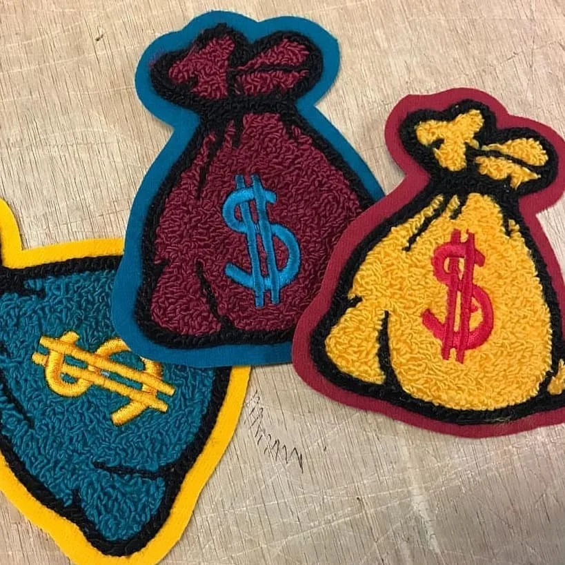 Best Quality Embroidery Towel Custom your brand Embroidered Chenille Patches Jacket Decorations