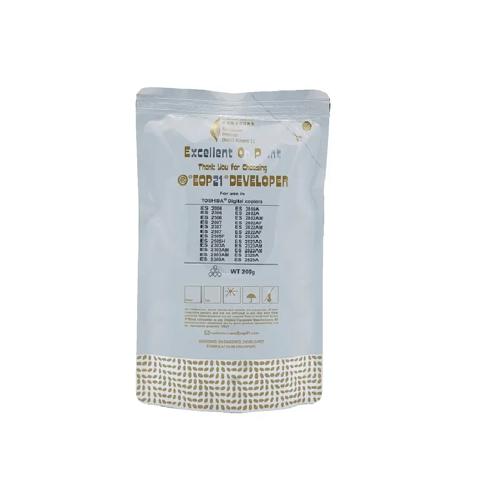 EOP21 Brand Copier Printer Refill Bag 200g 100% Compatible TOSHIBA E-STUDIO 2006/2309A/2802A/2323AM Black Developer Powder