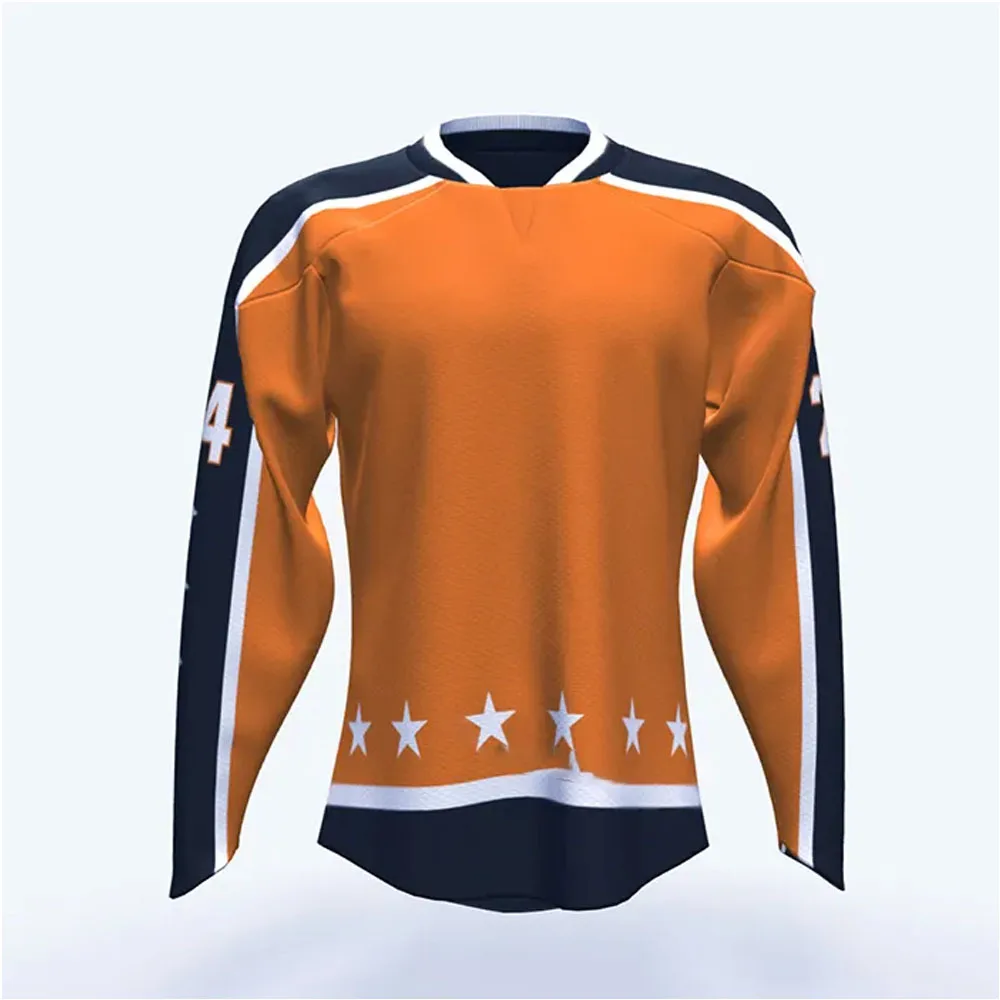 100%  polyester sublimation printing Best Quality Men Ice Hockey Jersey custom ice hockey jersey OEM custom made Jersey For men