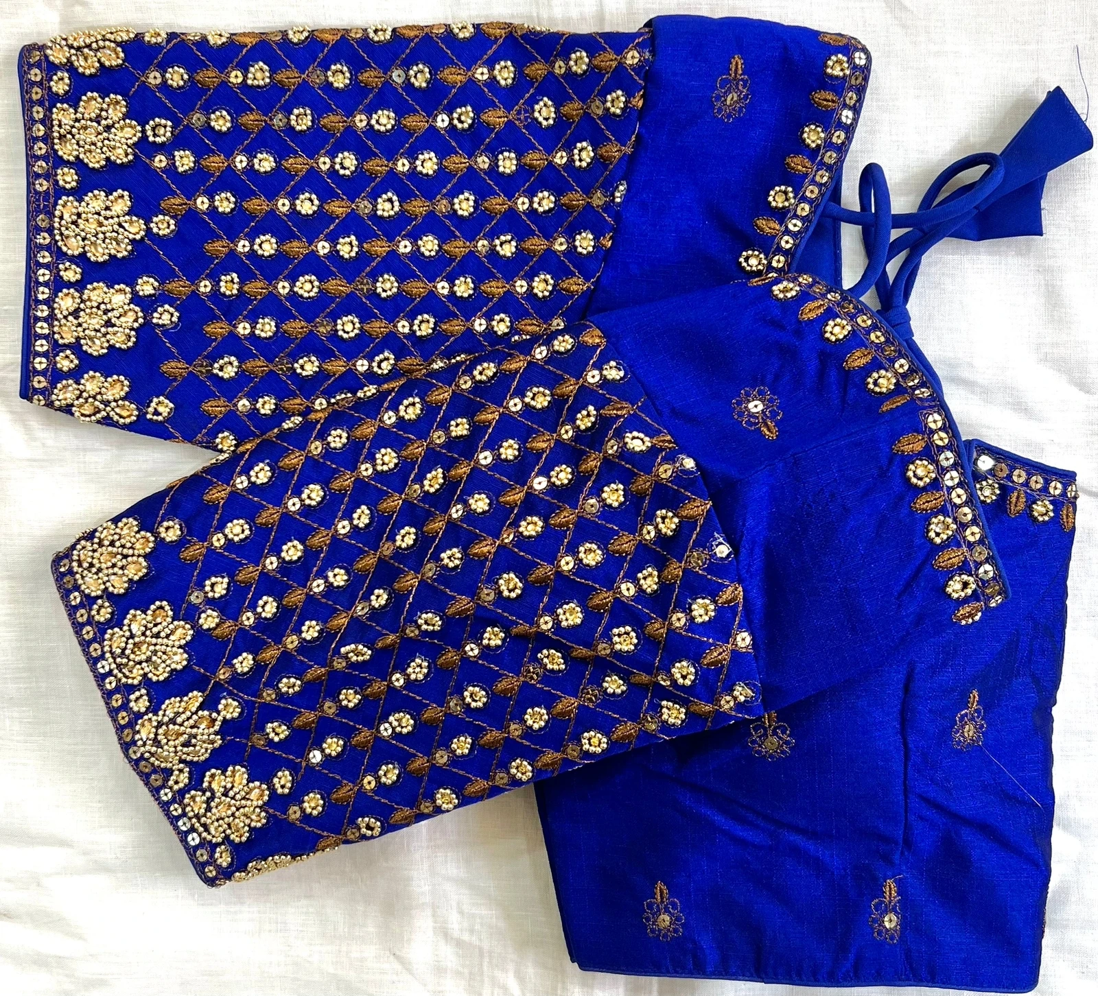 Hot Selling Blouse Maggam Work Copper Zari Thread Handwork and Khatli Hand Work Bridal Blouse from Indian Supplier