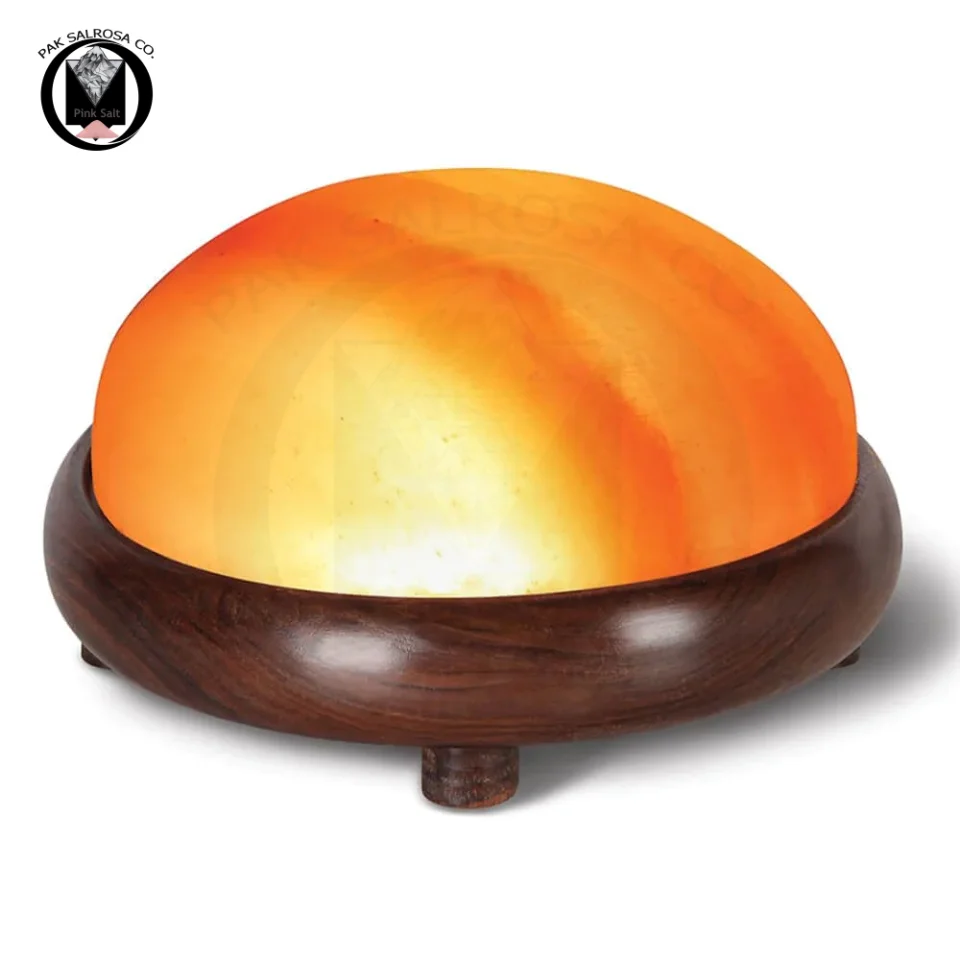 Pak Salrosa & Co Himalayan Salt Fancy Ball Lamps Light and Dark Pink Refined Solid & Naturally Detoxifying