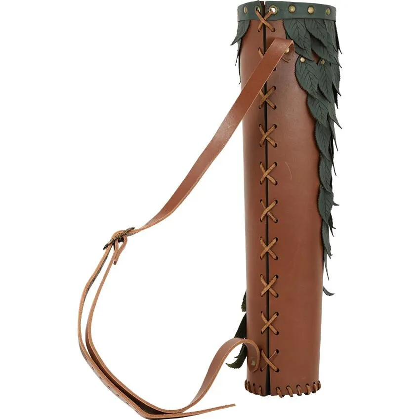 Trending Fashion Custom Logo Best Price Custom Made Genuine Leather Archery Back Arrow Quiver