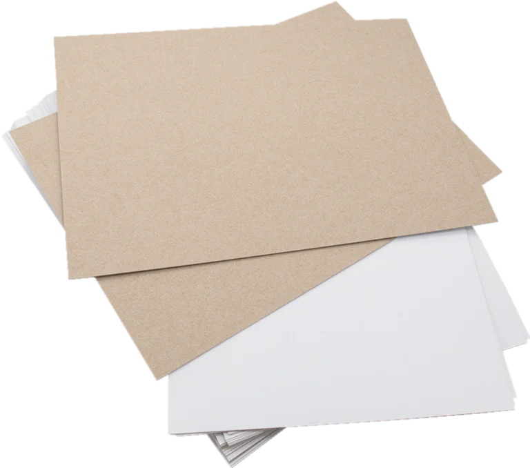 paper board with grey back white coated duplex