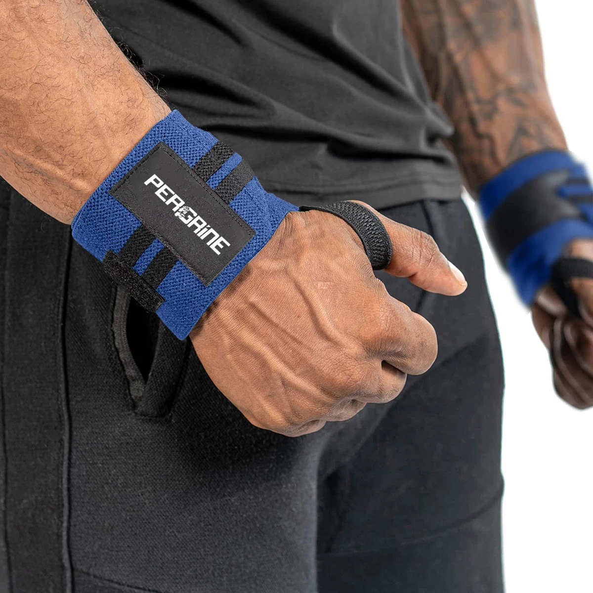 Custom Logo Leather Weight Lifting Straps With Silicon Rubber Premium Anti Slip Leather Gym Wrist Straps