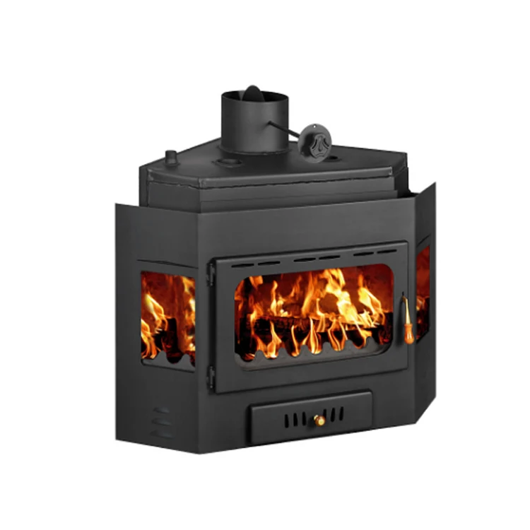High Quality 5kW Freestanding Wood Burning Insert Fireboxes Modern Chinese Design Stoves Villas Best Wholesale Supply Bulgaria