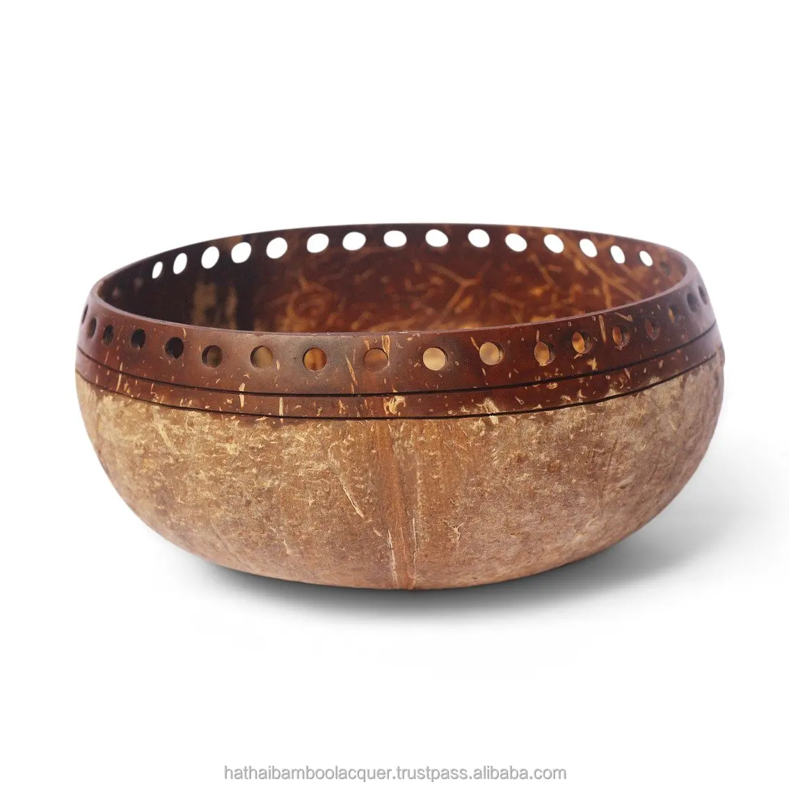 OEM ODM Handcarved Coconut Bowl Factory Direct Wholesale Style Asia Natural Bowl Amazon Hot Selling Hathai Vietnam