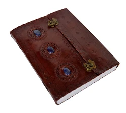Latest Collection Leather Journal Seven Stone Embossed Handmade Book Of Shadows Notebook Poetry Book Sketch Book 10 X 13 Inches