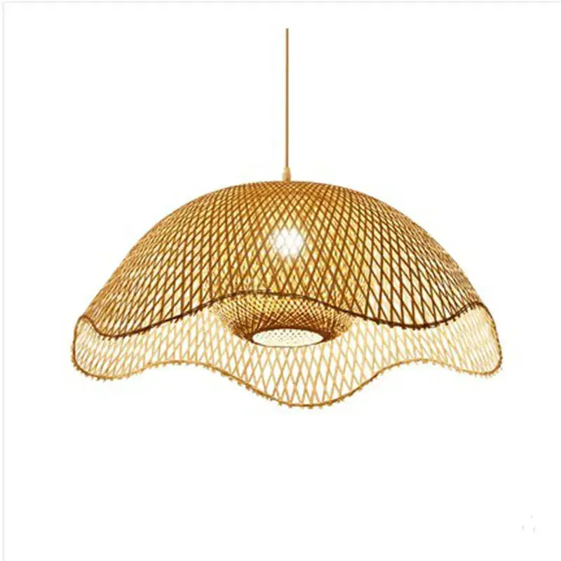 Rattan Handcraft Designer Home Handmade Bamboo Lamp Shade Rattan Pendant Light For Bedroom for Wedding Decorative bamboo Lamp