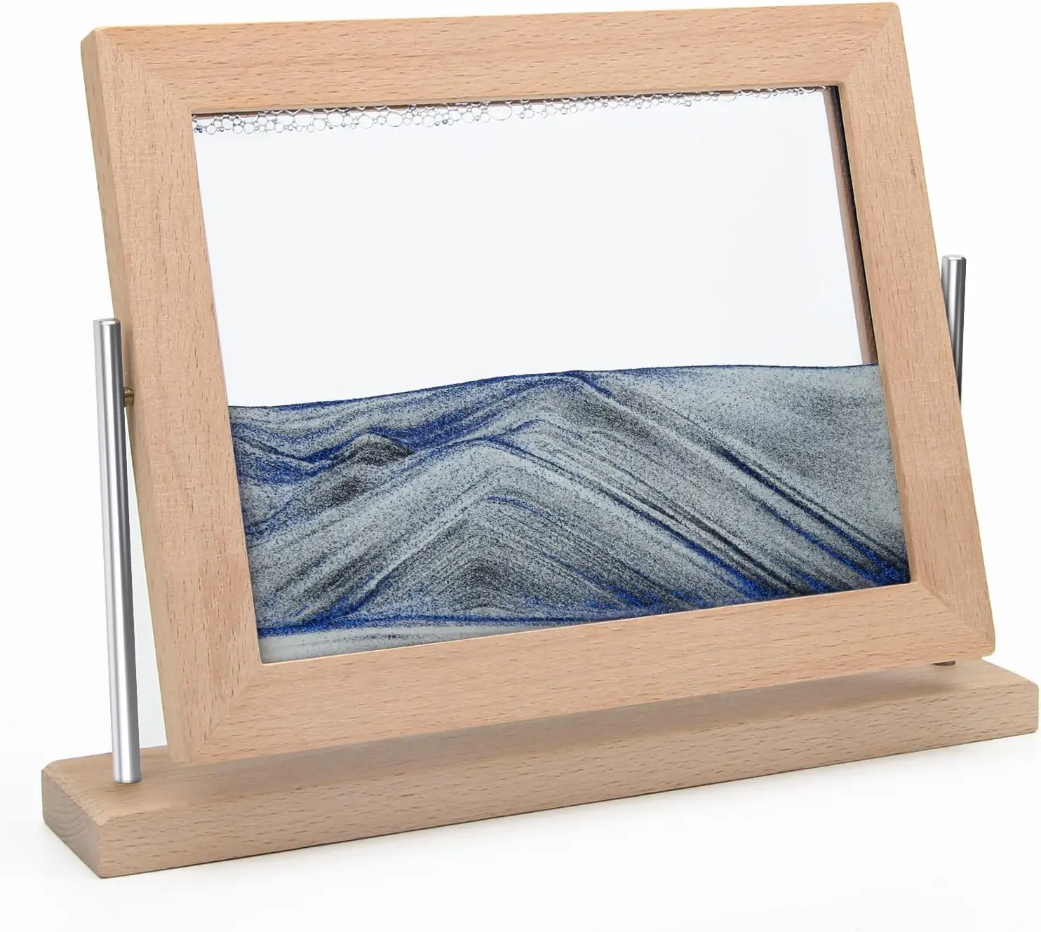 Moving Sand Art Sand Art Decor Picture Glass Liquid Wall Painting 3D Deep Sea Sand scape Natural Landscape in Motion Display