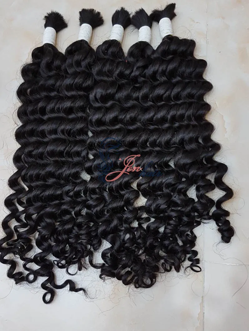 Высококачественные необработанные волосы для наращивания натуральные без пряди глубоких волн от вьетнамской фабрики волос