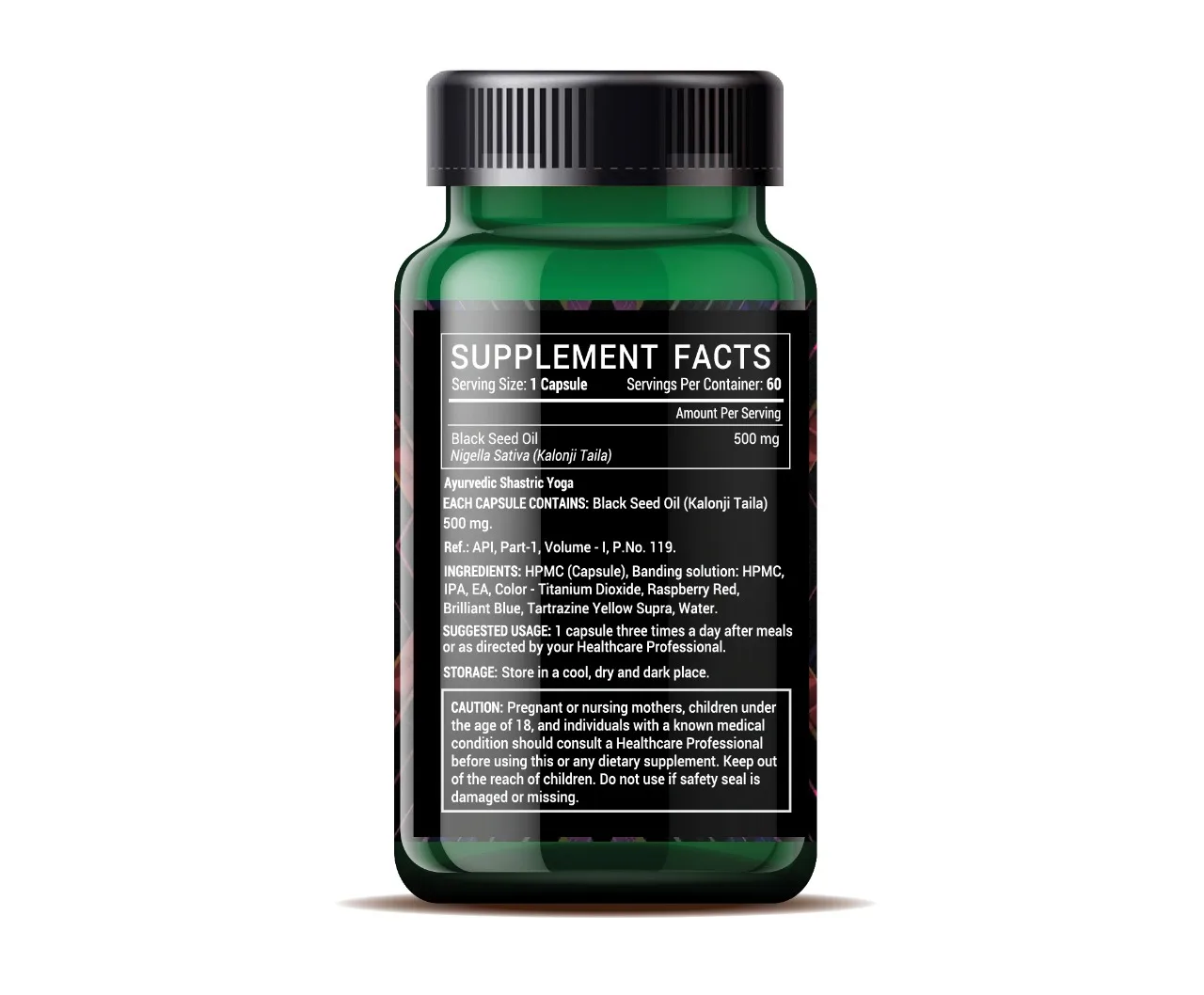 Black Seed Oil Supplement 500mg Kalonji Nigella Sativa Vegetarian Capsules Livestamin Healthcare OEM Private Label GMP ISO