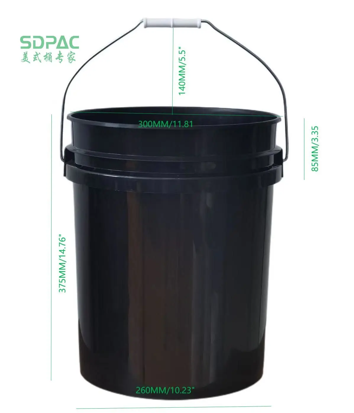 Food Grade 5 Gallon Plastic Pails Buckets With Screw On Lid -BPA Free