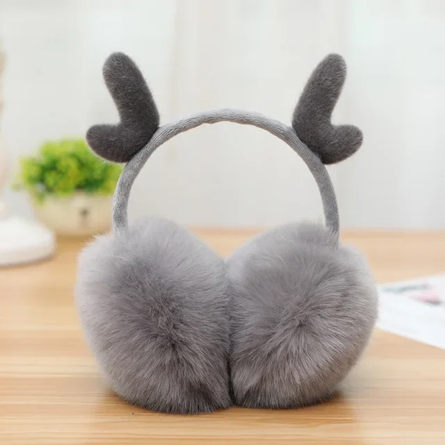 Trendy Fashionable Stylish Soft Cozy Fluffy Plush Winter Earmuff With Customized Accessories