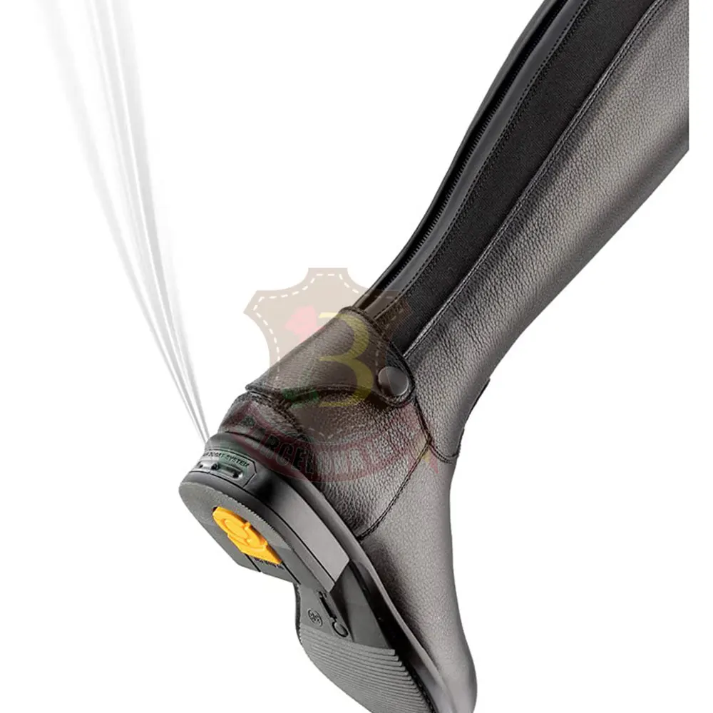 Top Quality New Men Horse Riding Leather Long Zipper Ridding Real Leather Boots