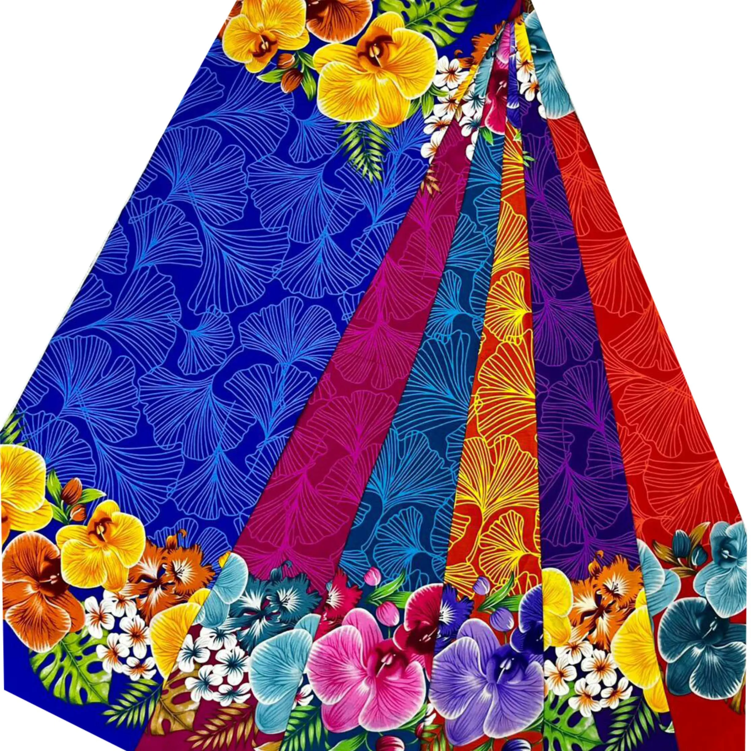 Лидер продаж, летнее пляжное платье Парео с цветочным принтом, Пляжная накидка из 100% искусственного шелка, бикини, купальник