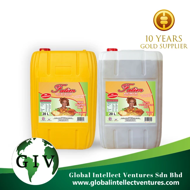 Premium quality Fatim refined vegetable cooking palm oil 20L White/Yellow jerry can from Malaysia wholesale price